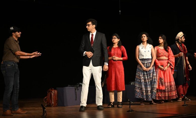 The play, Chikku Bukku Kalyanam, had the audience in splits with its comical chaos