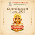 Sacred Dates of June 2026 | Hindu Festivals, Vrats & Auspicious Days