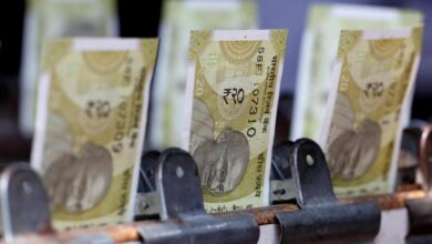 Rupee rises 5 paise to 95.53 against U.S. dollar in early trade