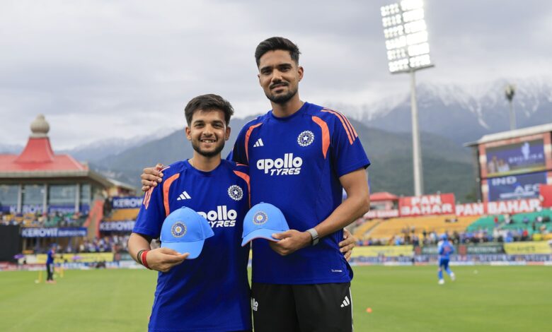 Gurnoor Brar and Harsh Dubey make ODI debuts for India in Dharamsala