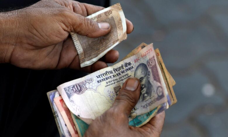 Rupee slips 13 paise to hit fresh lifetime low of 96.83 against U.S. dollar